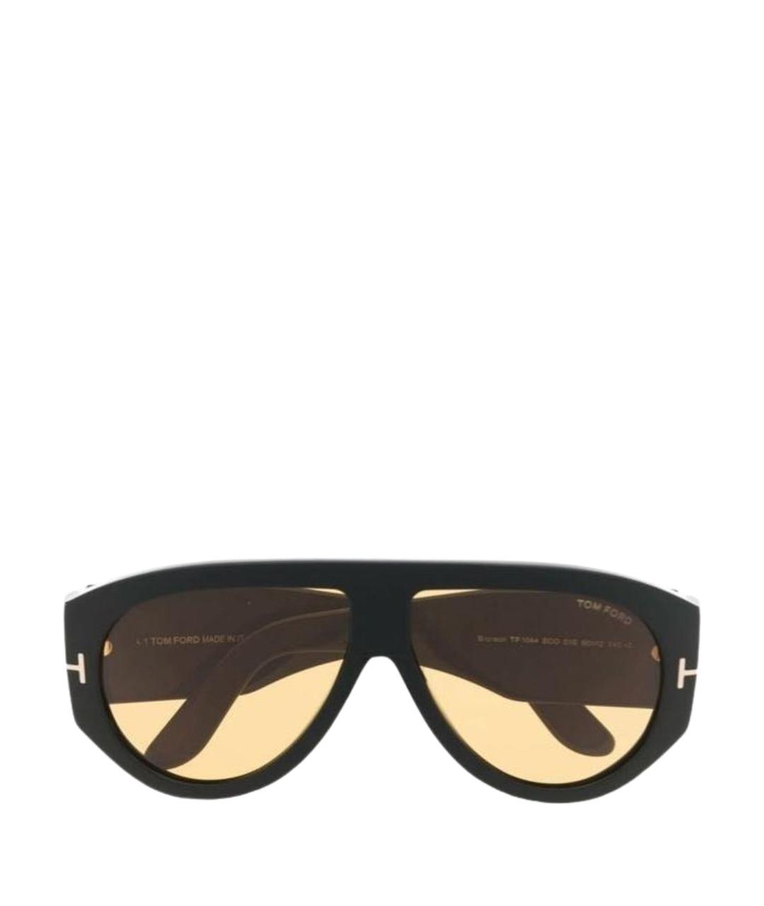 TOM FORD Черные пластиковые солнцезащитные очки, фото 1