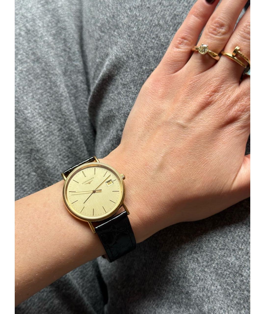 LONGINES Золотые позолоченные часы, фото 7