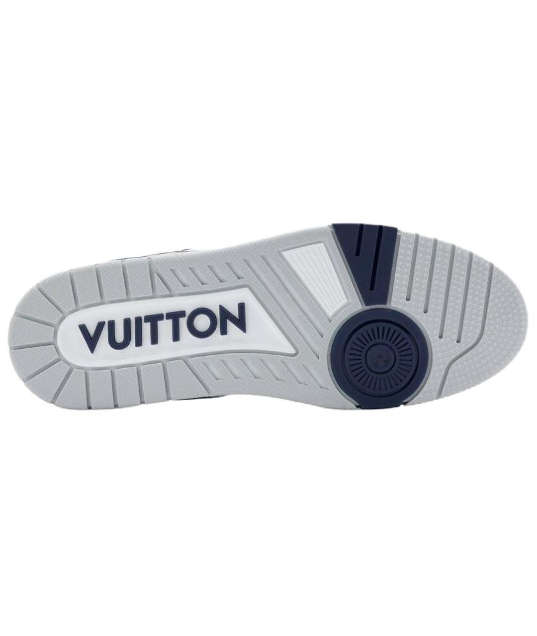 LOUIS VUITTON Синие низкие кроссовки / кеды, фото 6