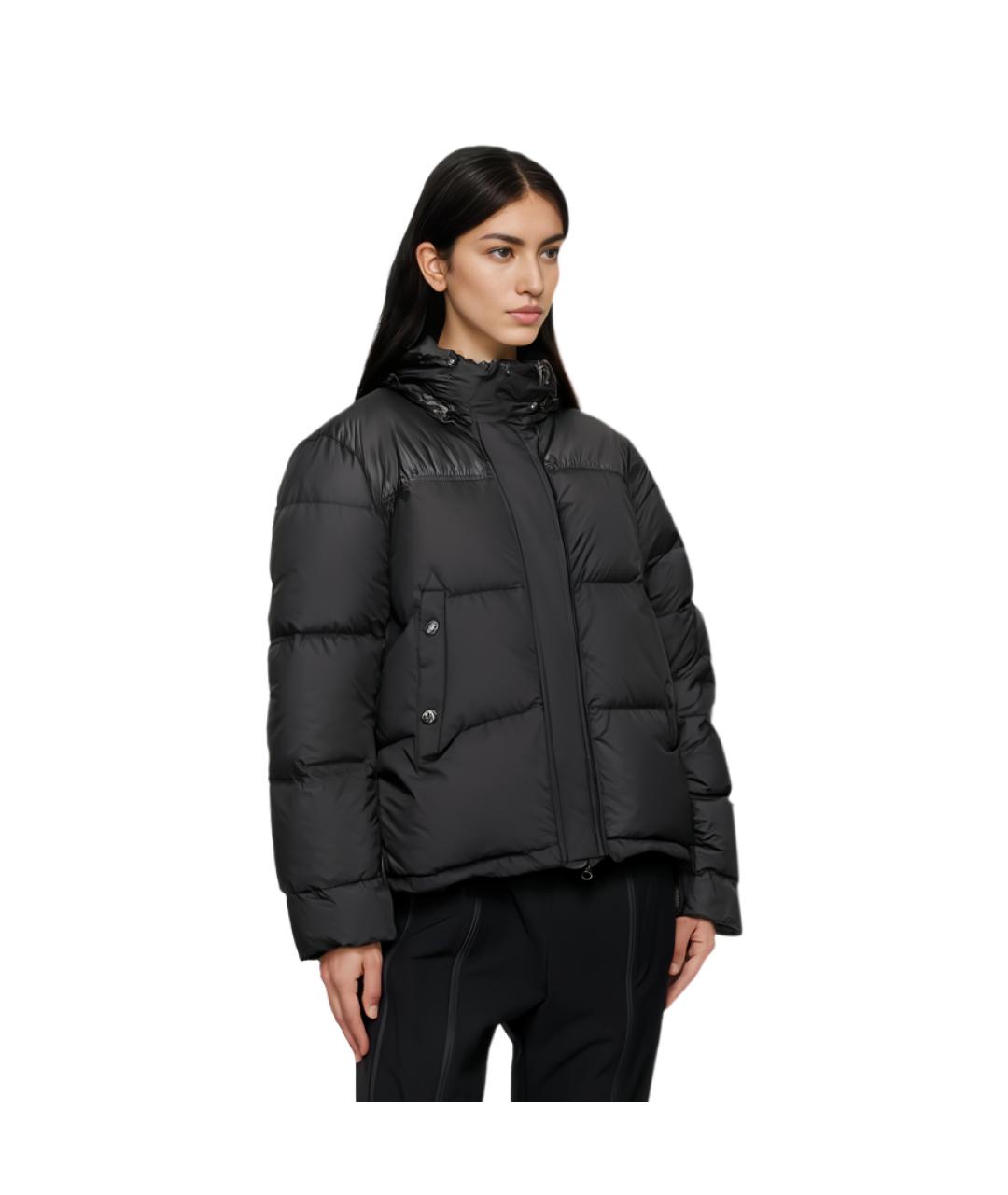 MONCLER Черный пуховик, фото 3