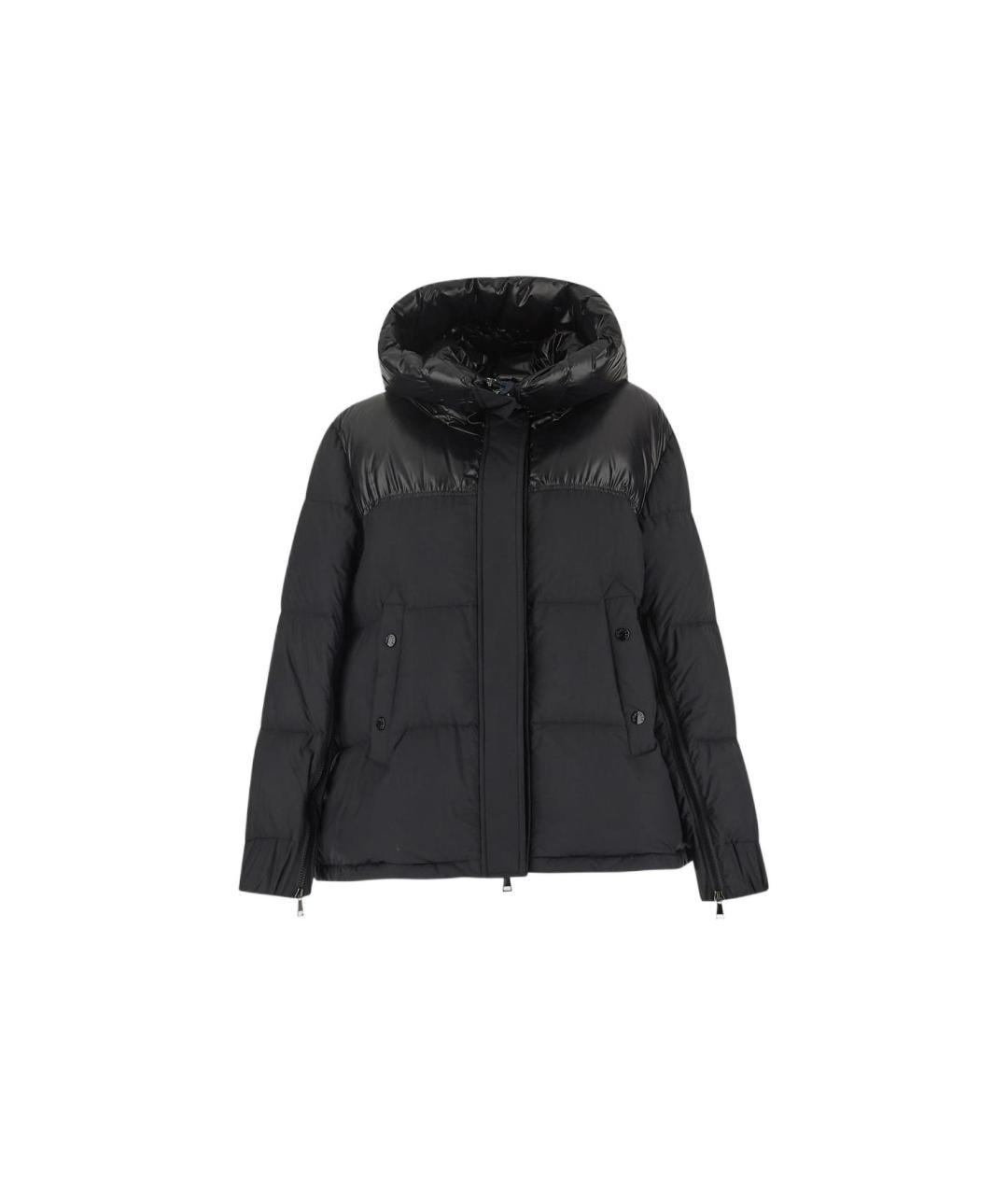 MONCLER Черный пуховик, фото 1