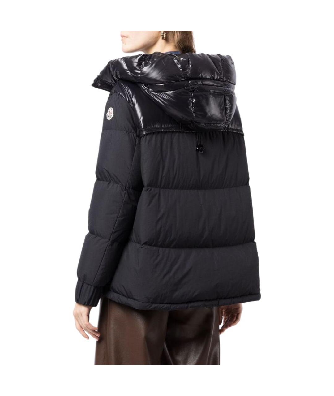 MONCLER Черный пуховик, фото 5