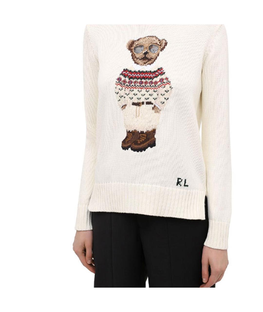POLO RALPH LAUREN Белый джемпер / свитер, фото 5