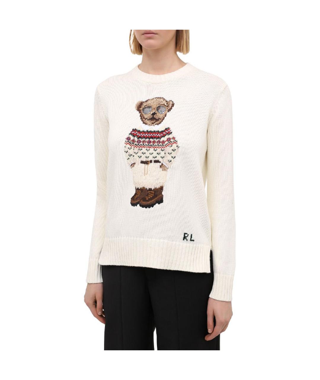POLO RALPH LAUREN Белый джемпер / свитер, фото 2