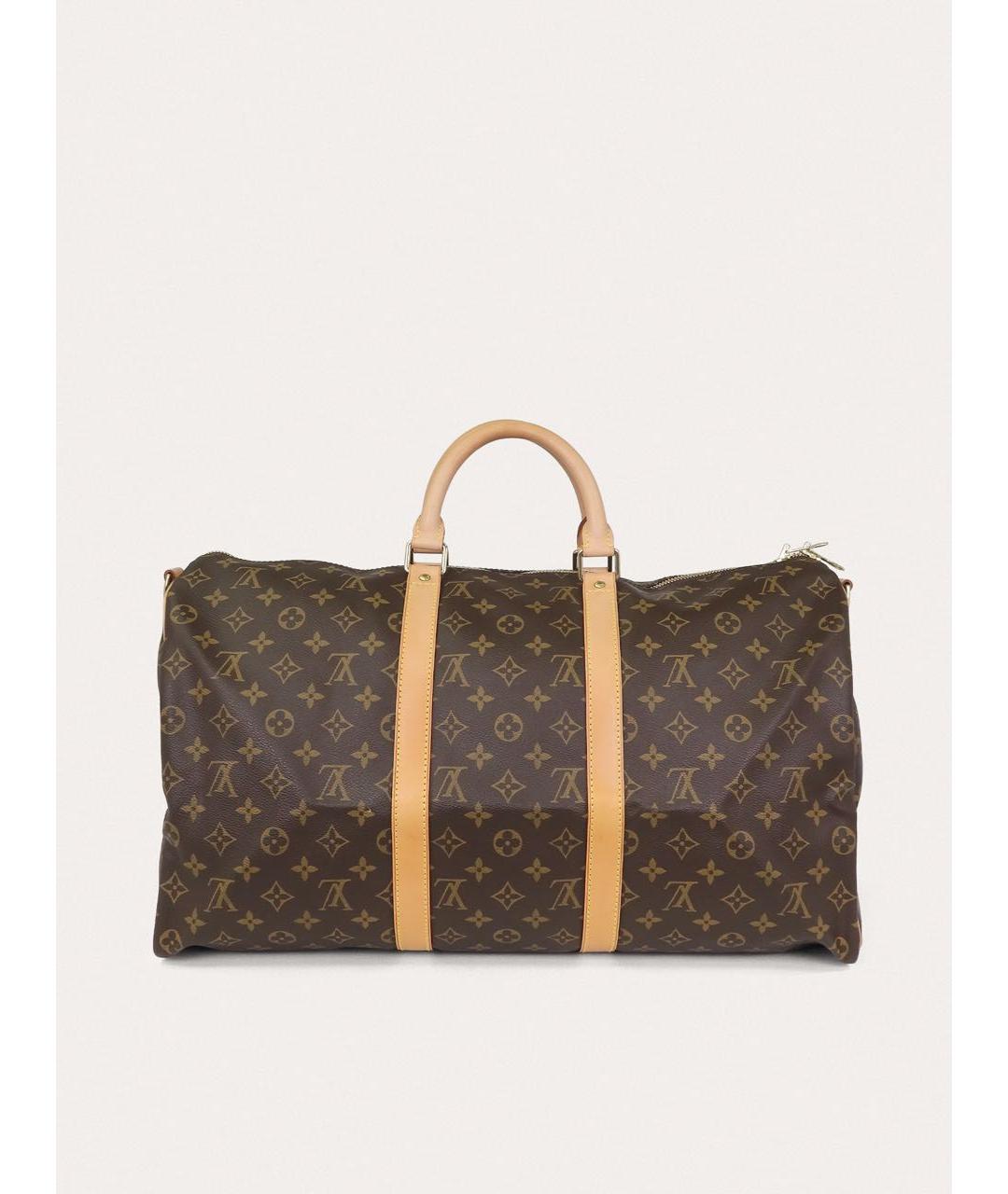 LOUIS VUITTON Коричневая дорожная/спортивная сумка, фото 3