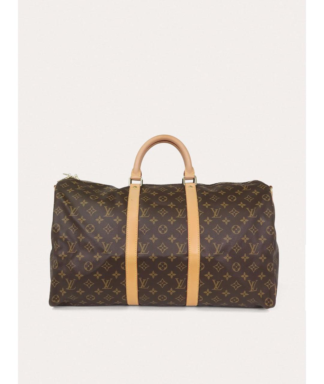 LOUIS VUITTON Коричневая дорожная/спортивная сумка, фото 9