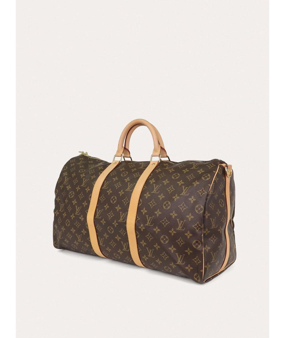 LOUIS VUITTON Коричневая дорожная/спортивная сумка, фото 2