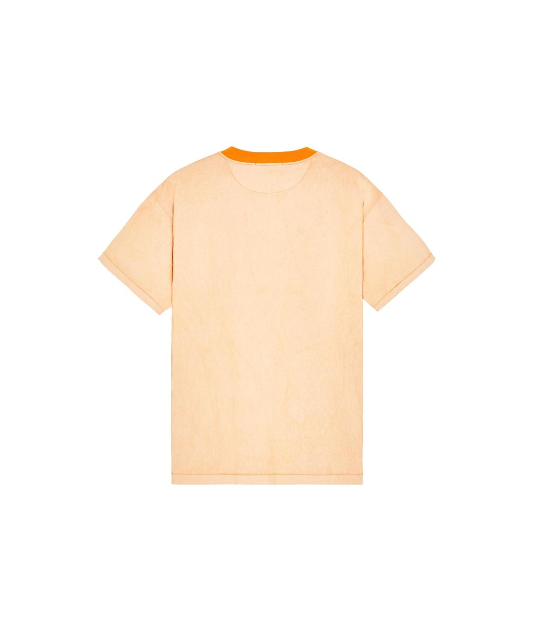 STONE ISLAND Оранжевая футболка, фото 2
