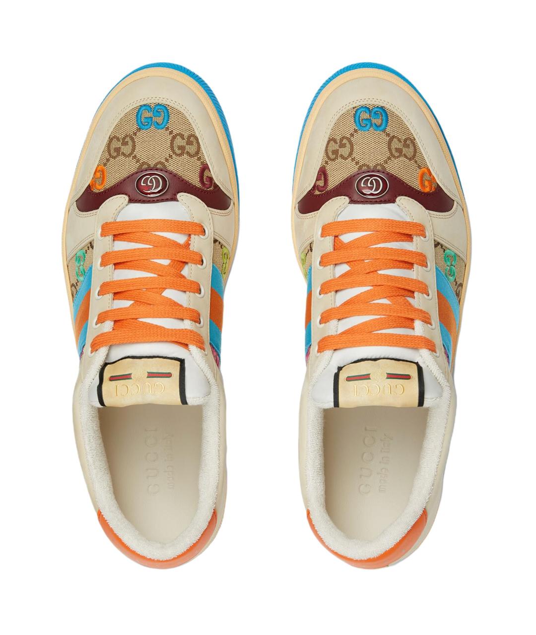 GUCCI Мульти низкие кроссовки / кеды, фото 4