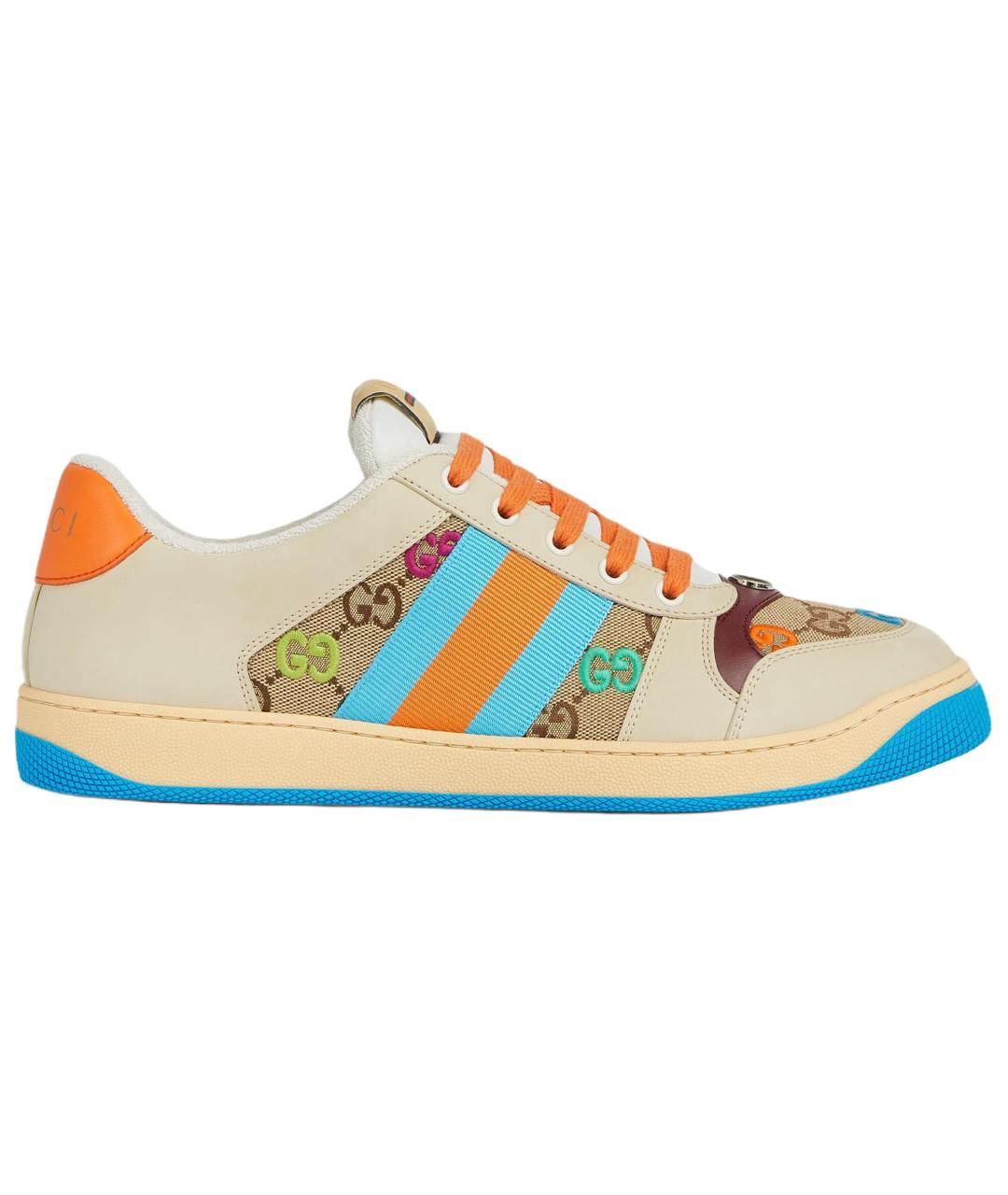 GUCCI Мульти низкие кроссовки / кеды, фото 7