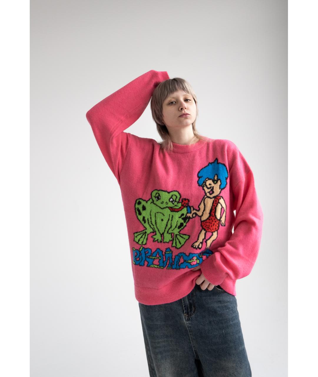 Brain Dead Фуксия синтетический джемпер / свитер, фото 3