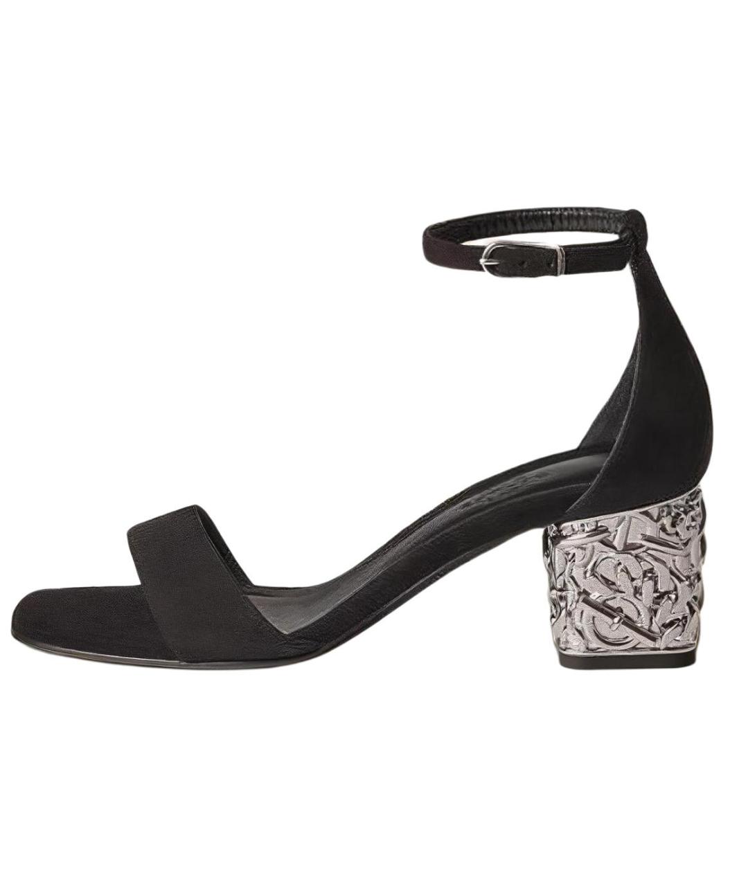 HERMES Черные сандалии, фото 2