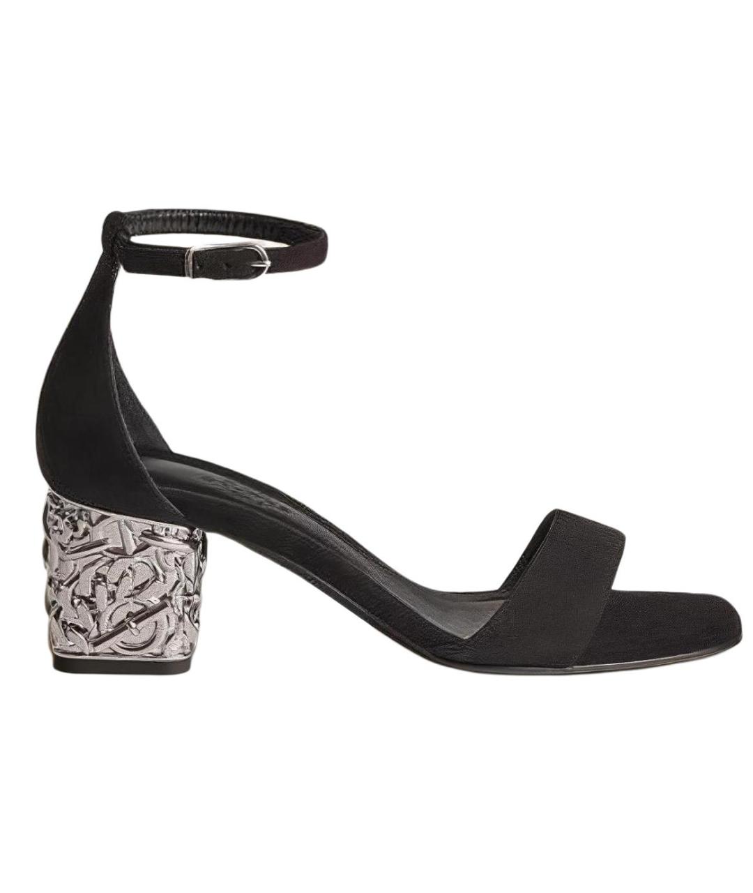 HERMES Черные сандалии, фото 1