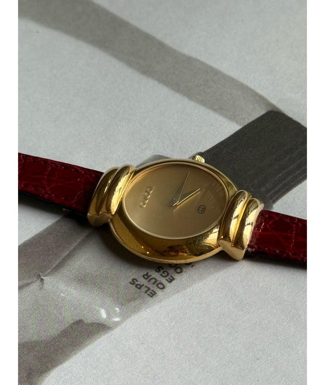 GUCCI Золотые позолоченные часы, фото 4