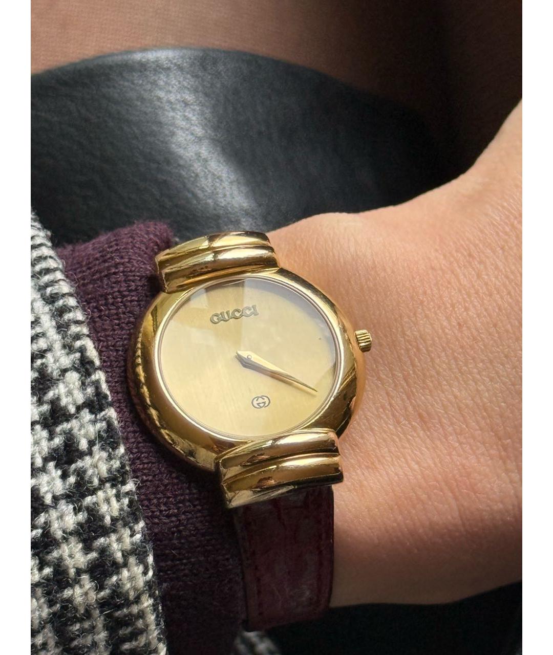 GUCCI Золотые позолоченные часы, фото 7