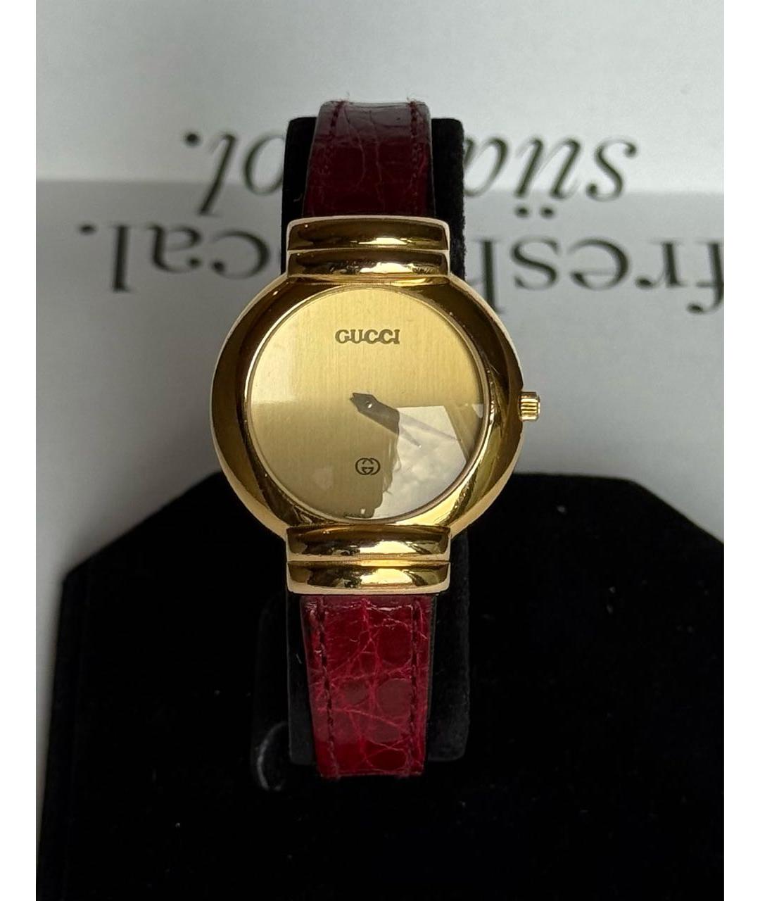 GUCCI Золотые позолоченные часы, фото 9