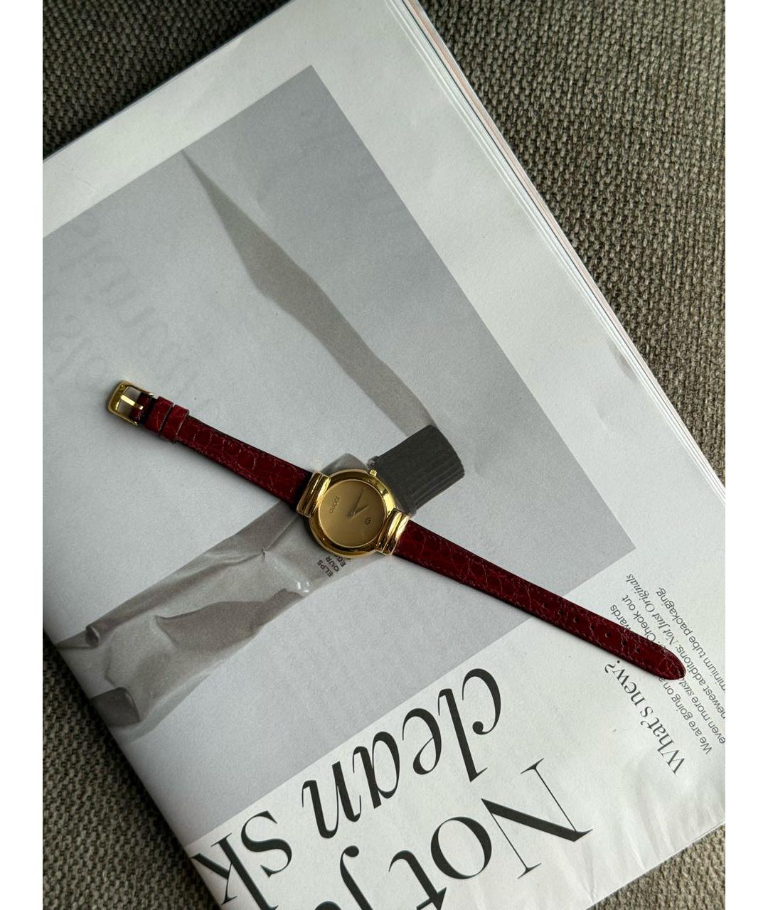 GUCCI Золотые позолоченные часы, фото 8