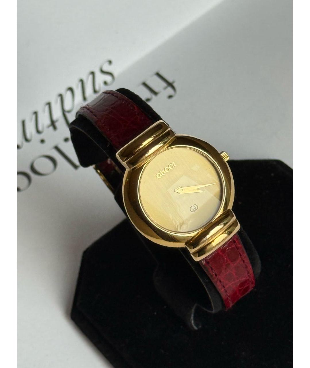 GUCCI Золотые позолоченные часы, фото 5