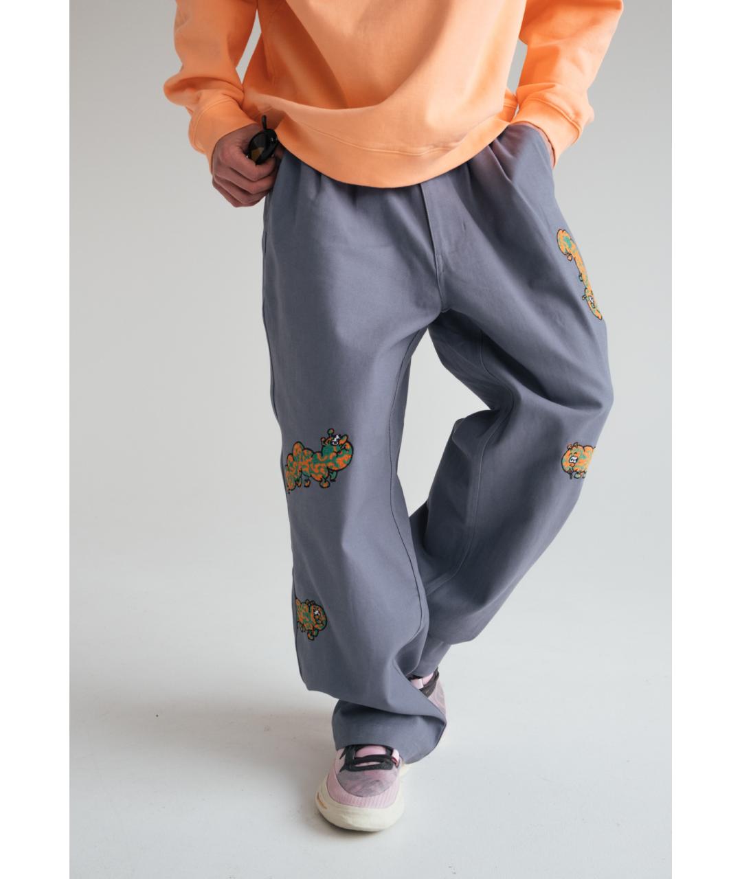 Brain Dead Голубые хлопковые брюки чинос, фото 4