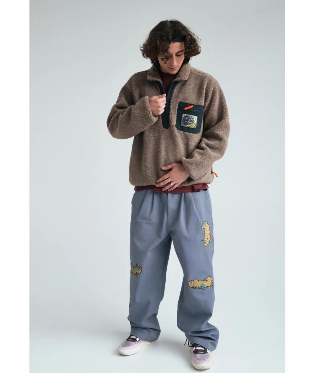 Brain Dead Голубые хлопковые брюки чинос, фото 5