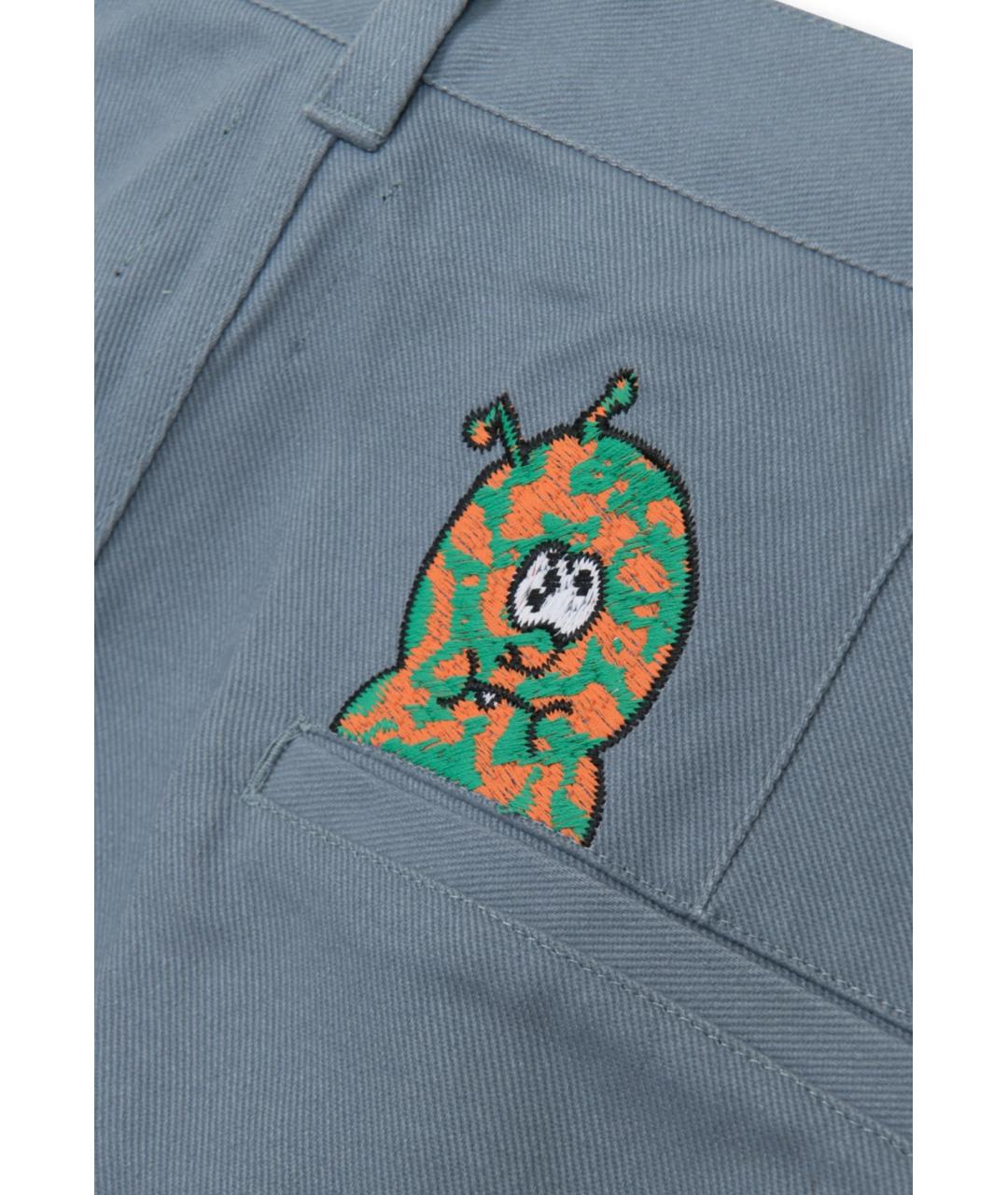 Brain Dead Голубые хлопковые брюки чинос, фото 3