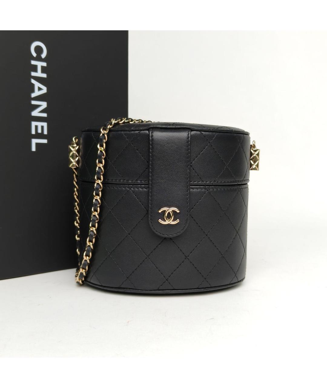 CHANEL Черная кожаная сумка через плечо, фото 9