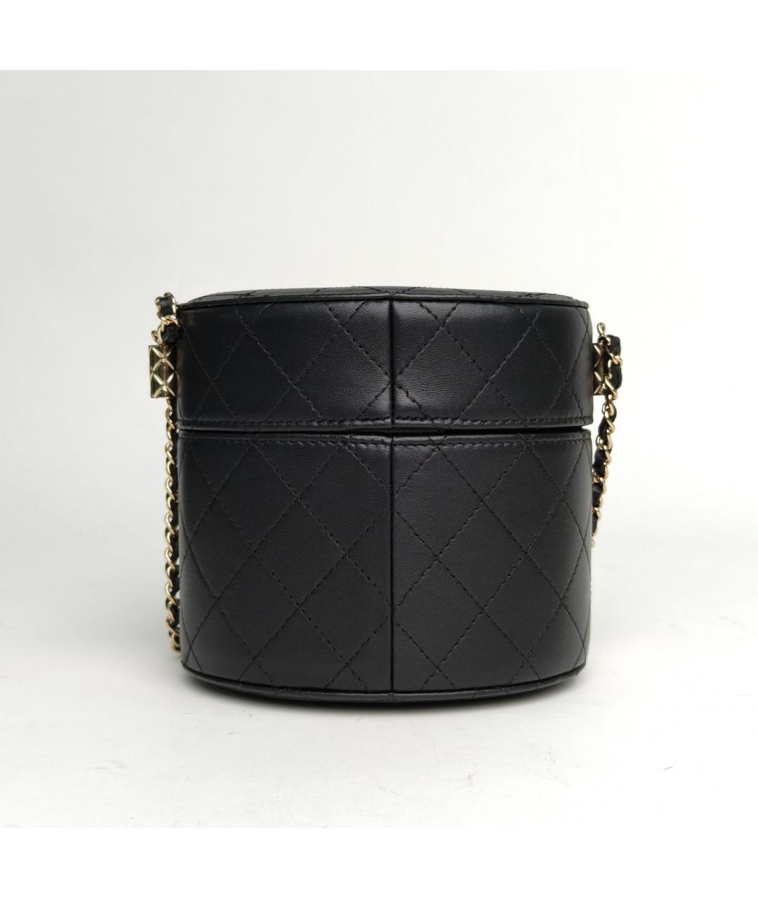 CHANEL Черная кожаная сумка через плечо, фото 4