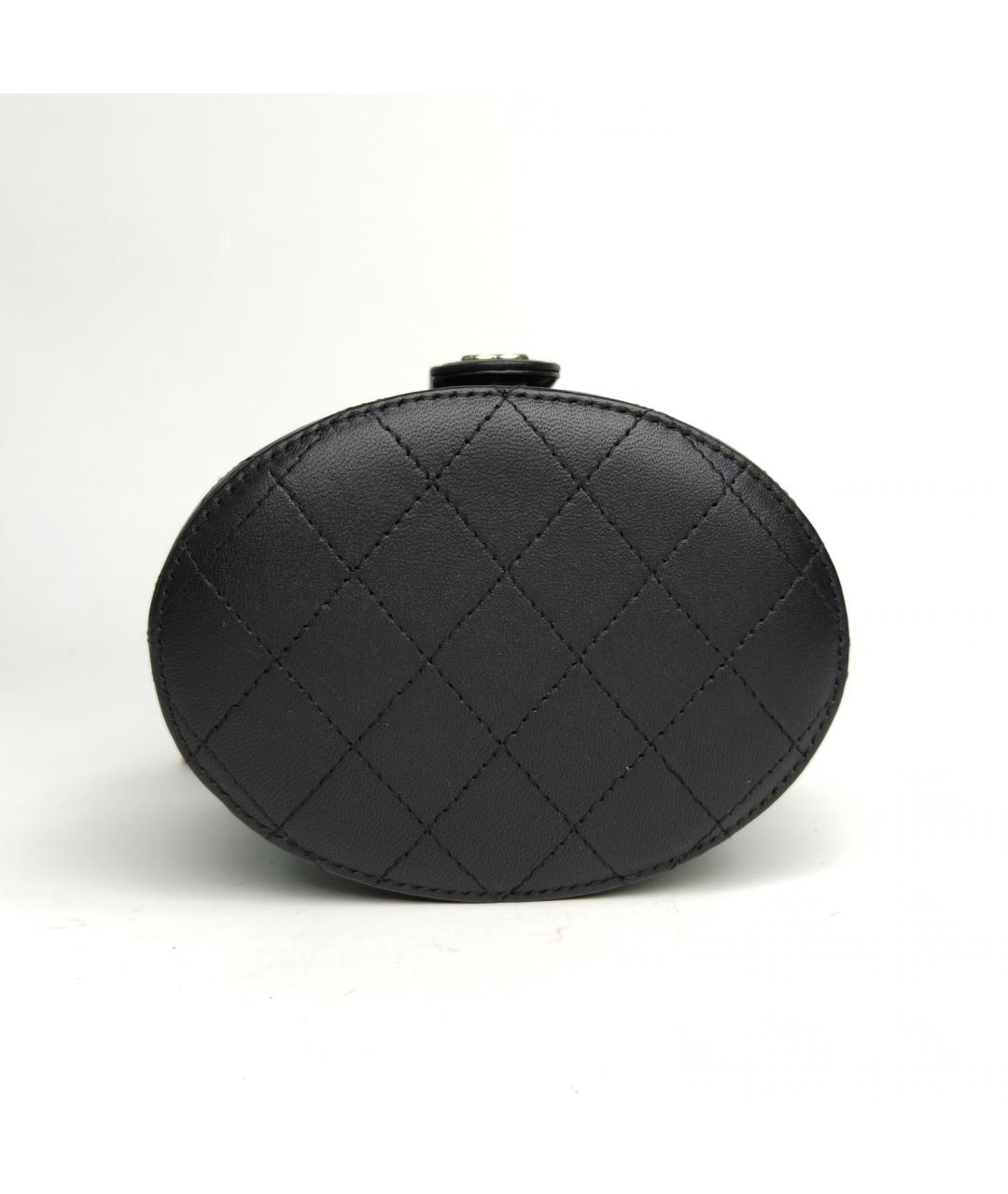 CHANEL Черная кожаная сумка через плечо, фото 6
