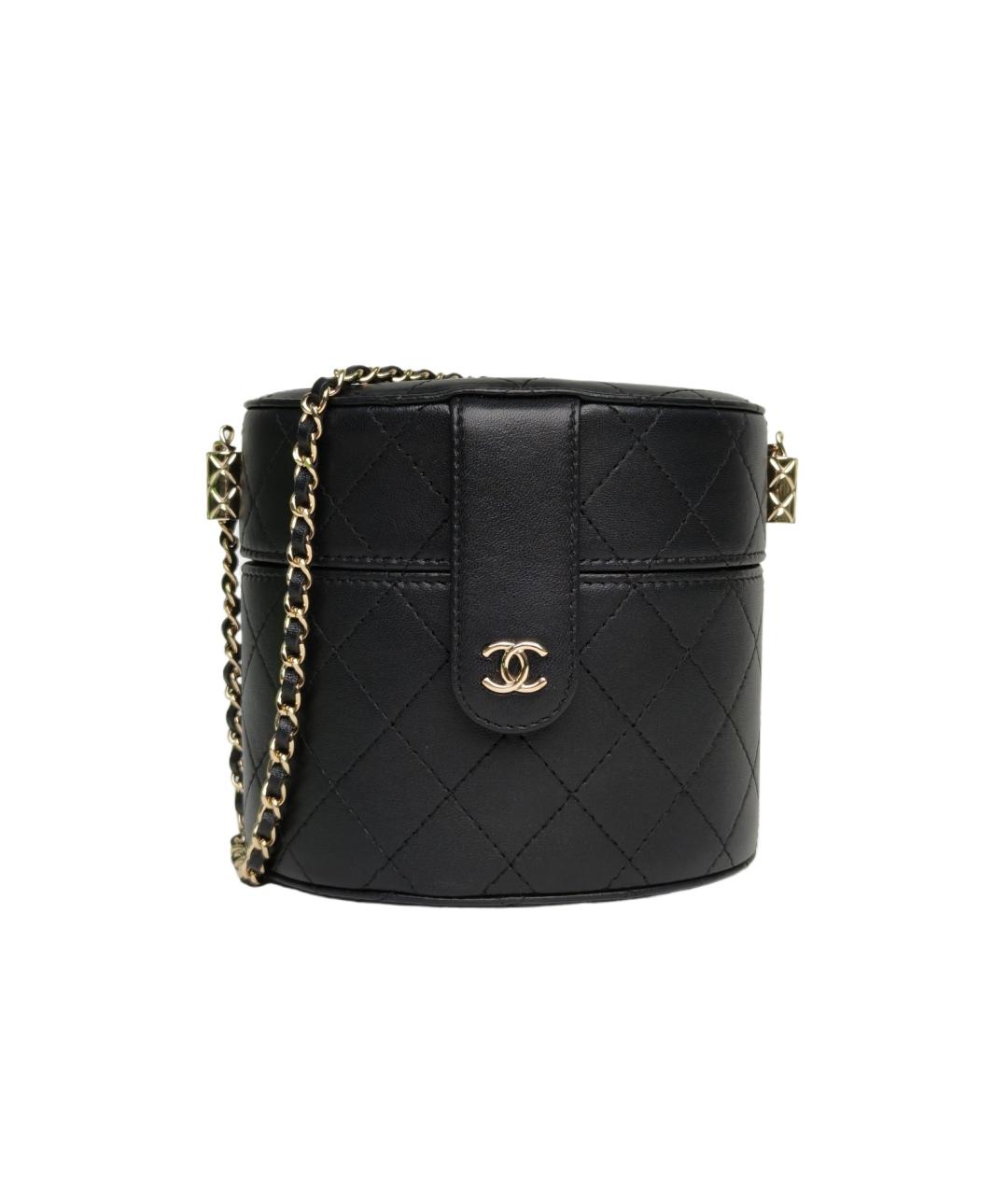 CHANEL Черная кожаная сумка через плечо, фото 10