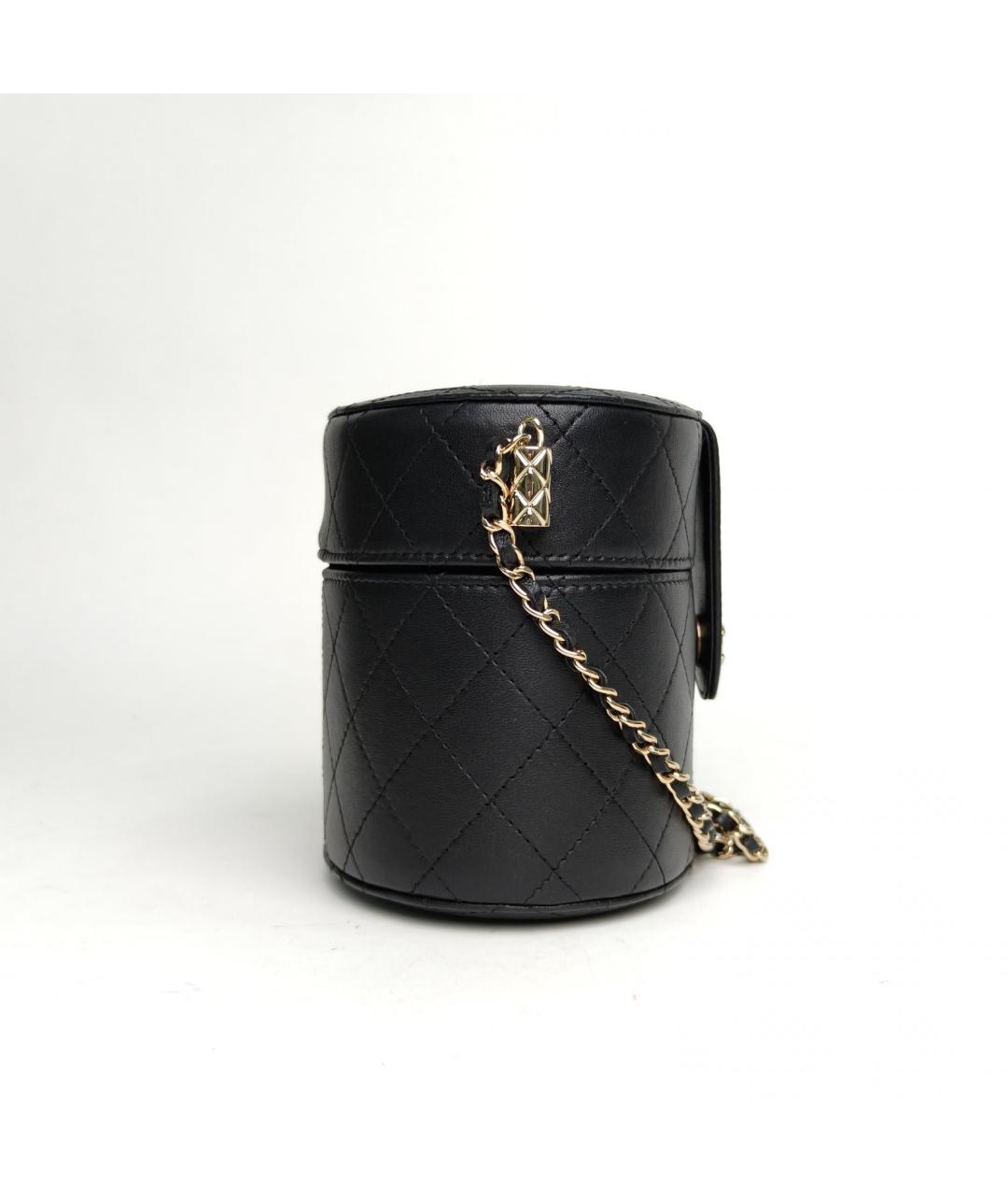 CHANEL Черная кожаная сумка через плечо, фото 3