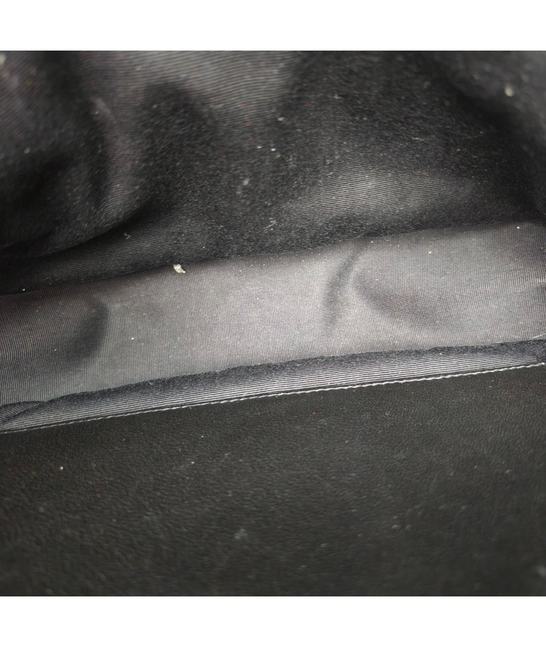 SAINT LAURENT Серая кожаная сумка через плечо, фото 8