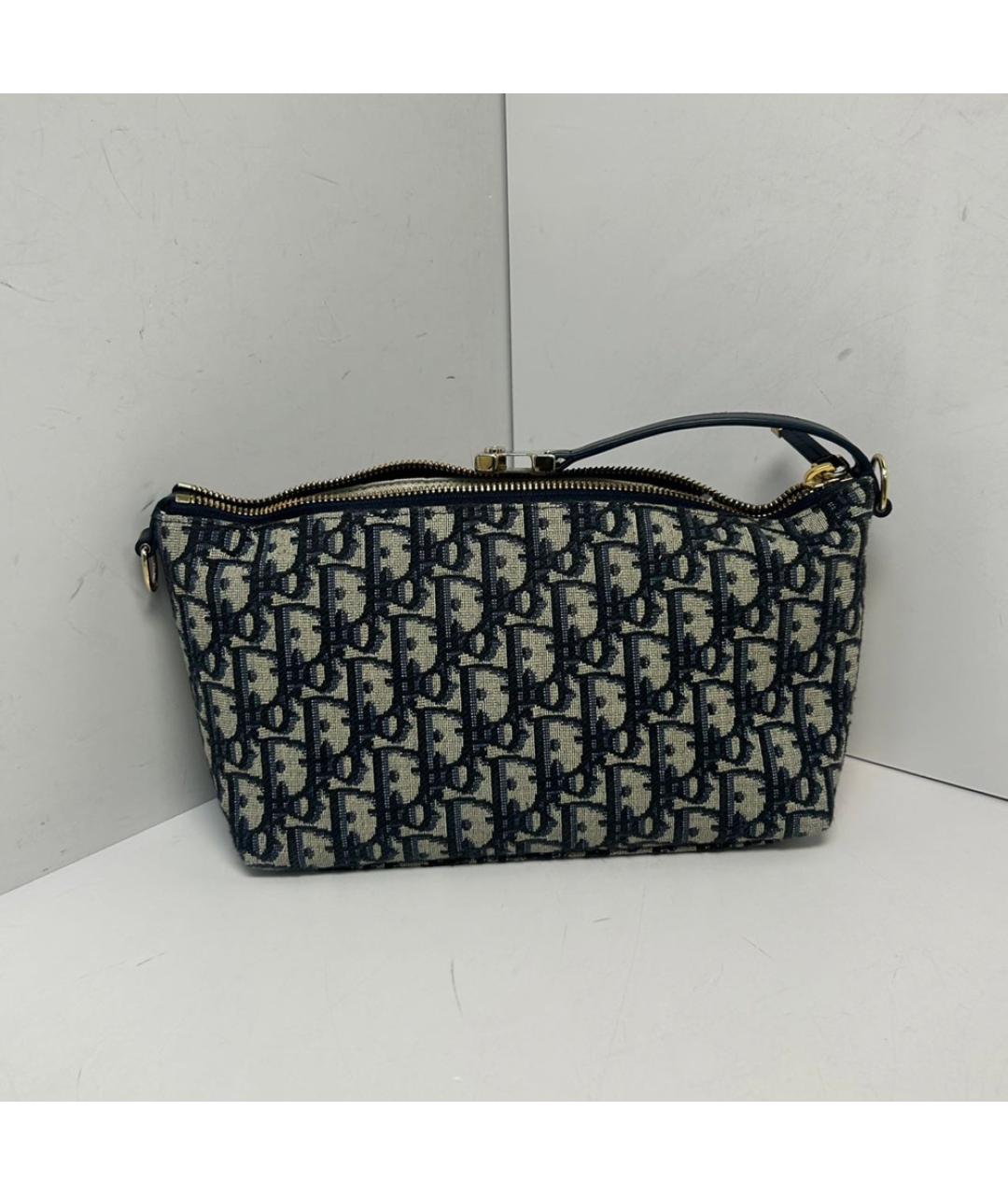 CHRISTIAN DIOR Темно-синяя сумка через плечо, фото 8