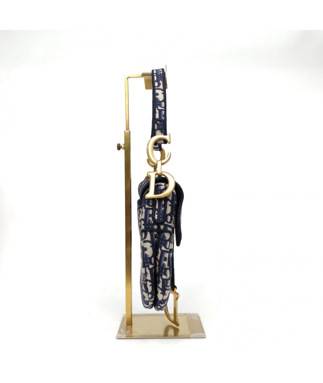 CHRISTIAN DIOR Синяя сумка через плечо, фото 5