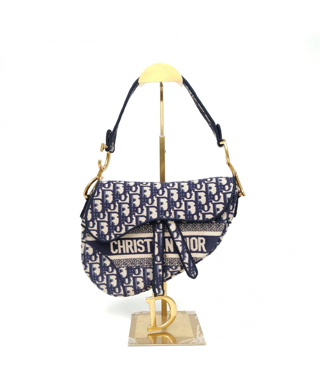 CHRISTIAN DIOR Синяя сумка через плечо, фото 2