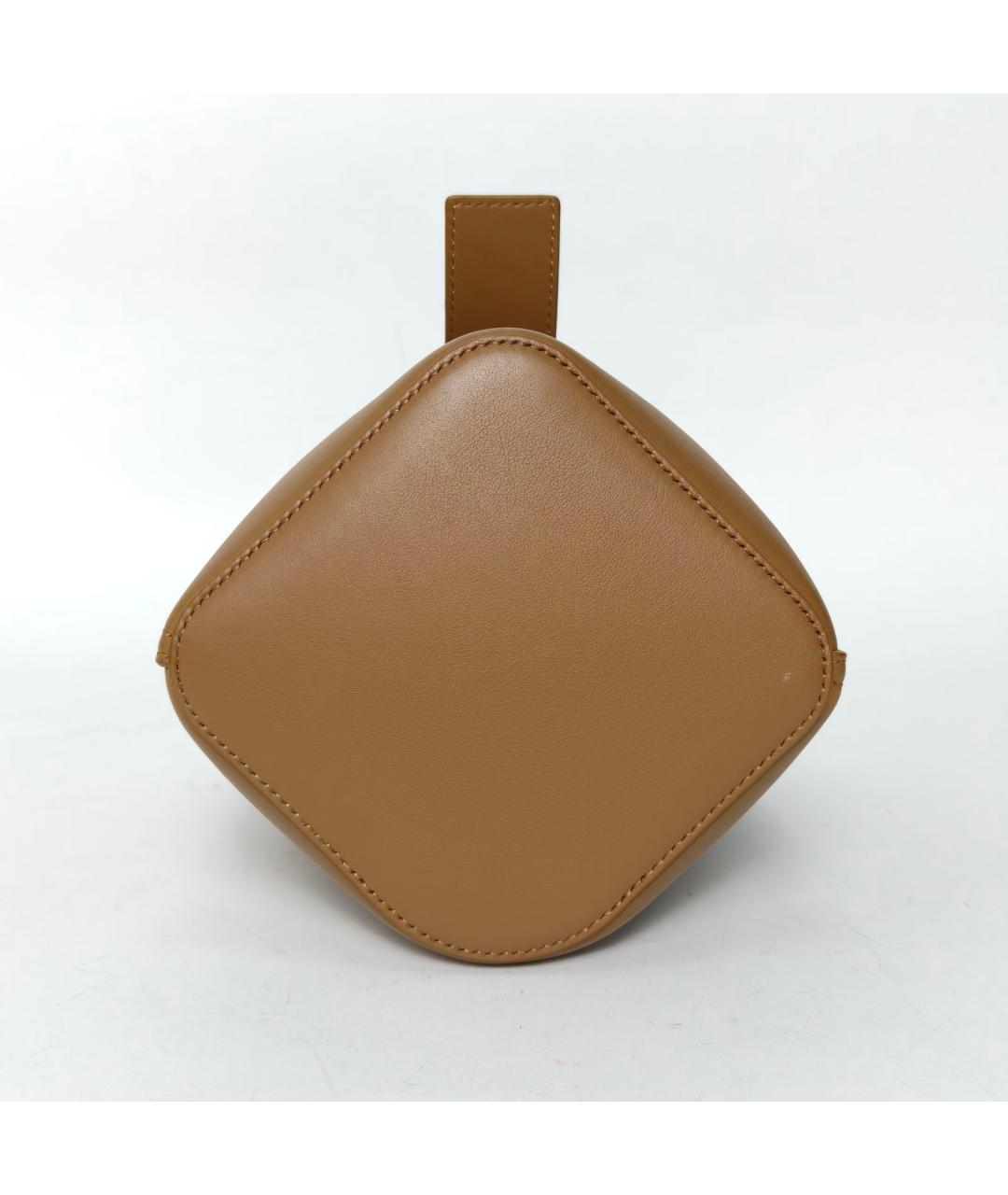 LOEWE Коричневая кожаная сумка через плечо, фото 6