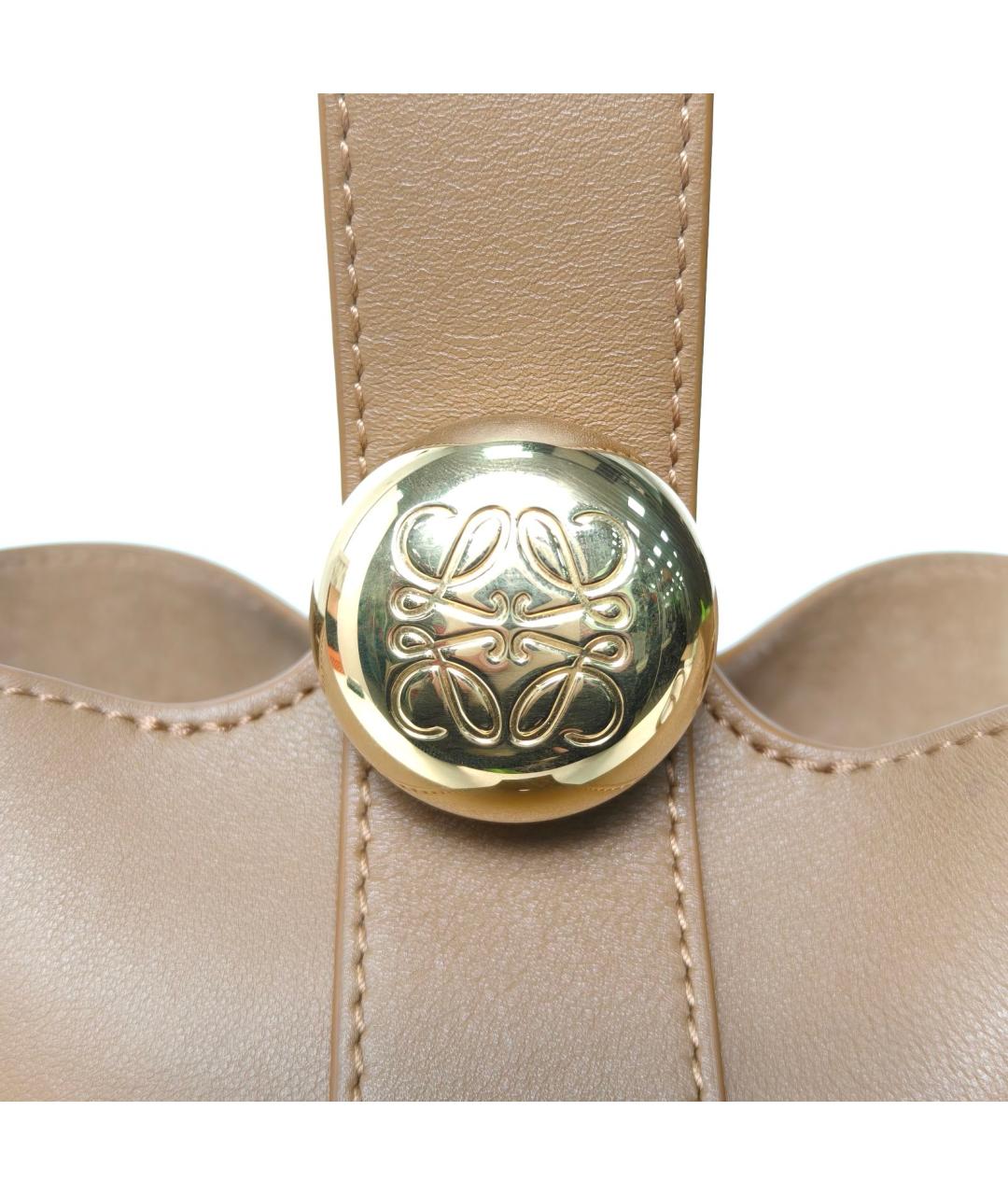 LOEWE Коричневая кожаная сумка через плечо, фото 7