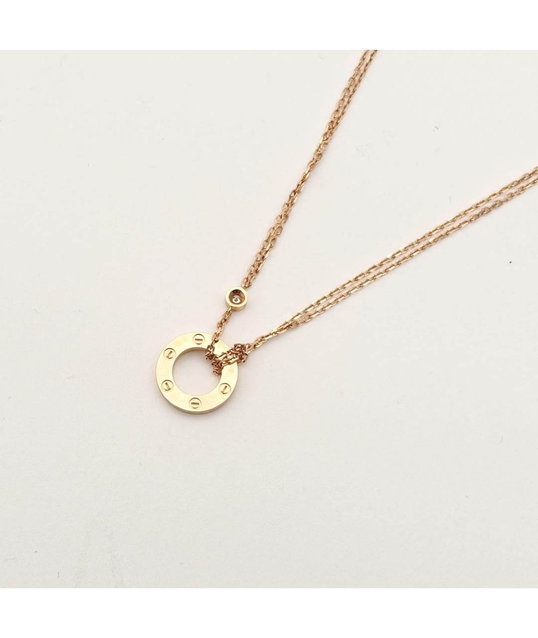 CARTIER Золотое колье из розового золота, фото 4