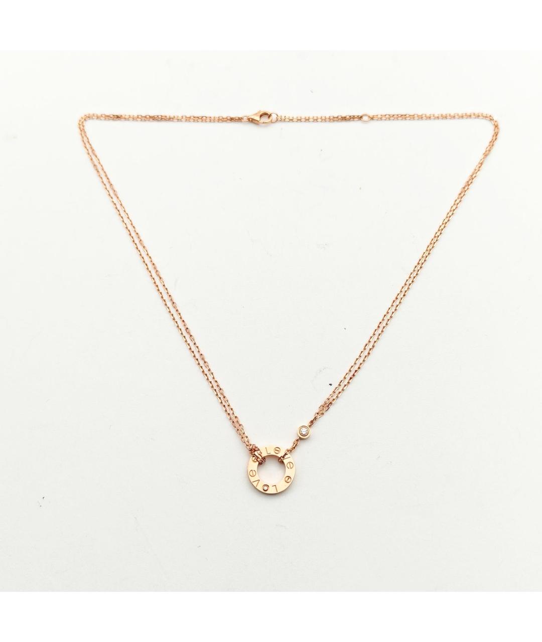 CARTIER Золотое колье из розового золота, фото 3