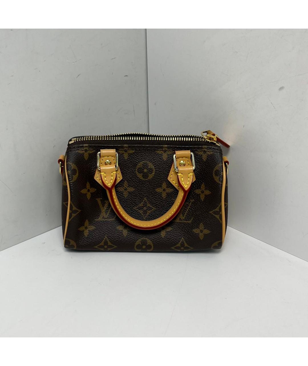 LOUIS VUITTON Коричневая сумка с короткими ручками, фото 9