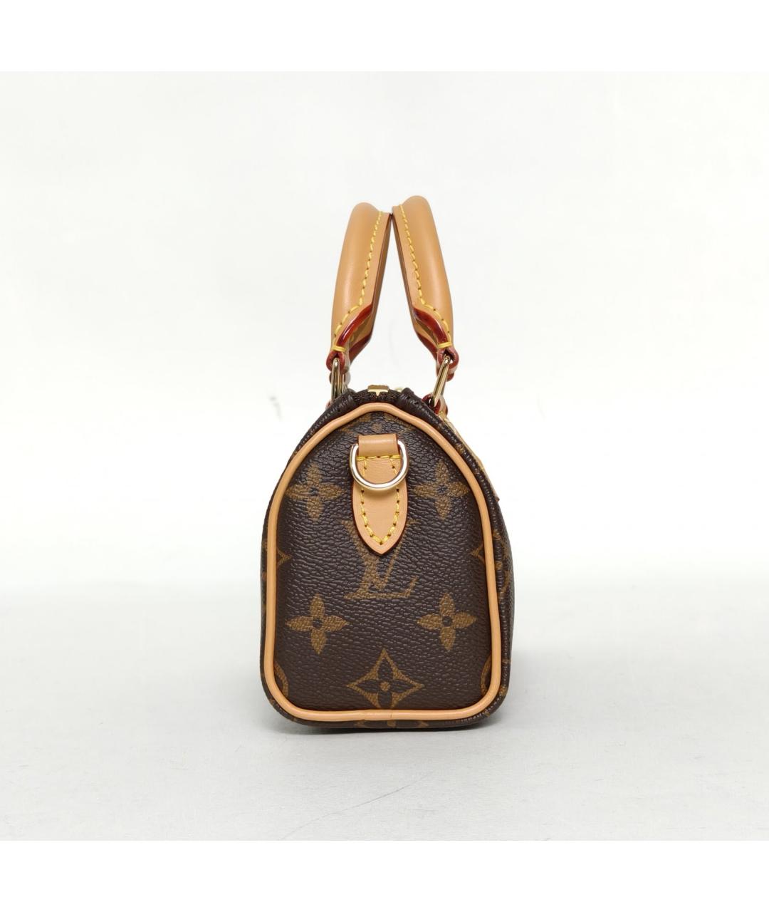 LOUIS VUITTON Коричневая сумка с короткими ручками, фото 5