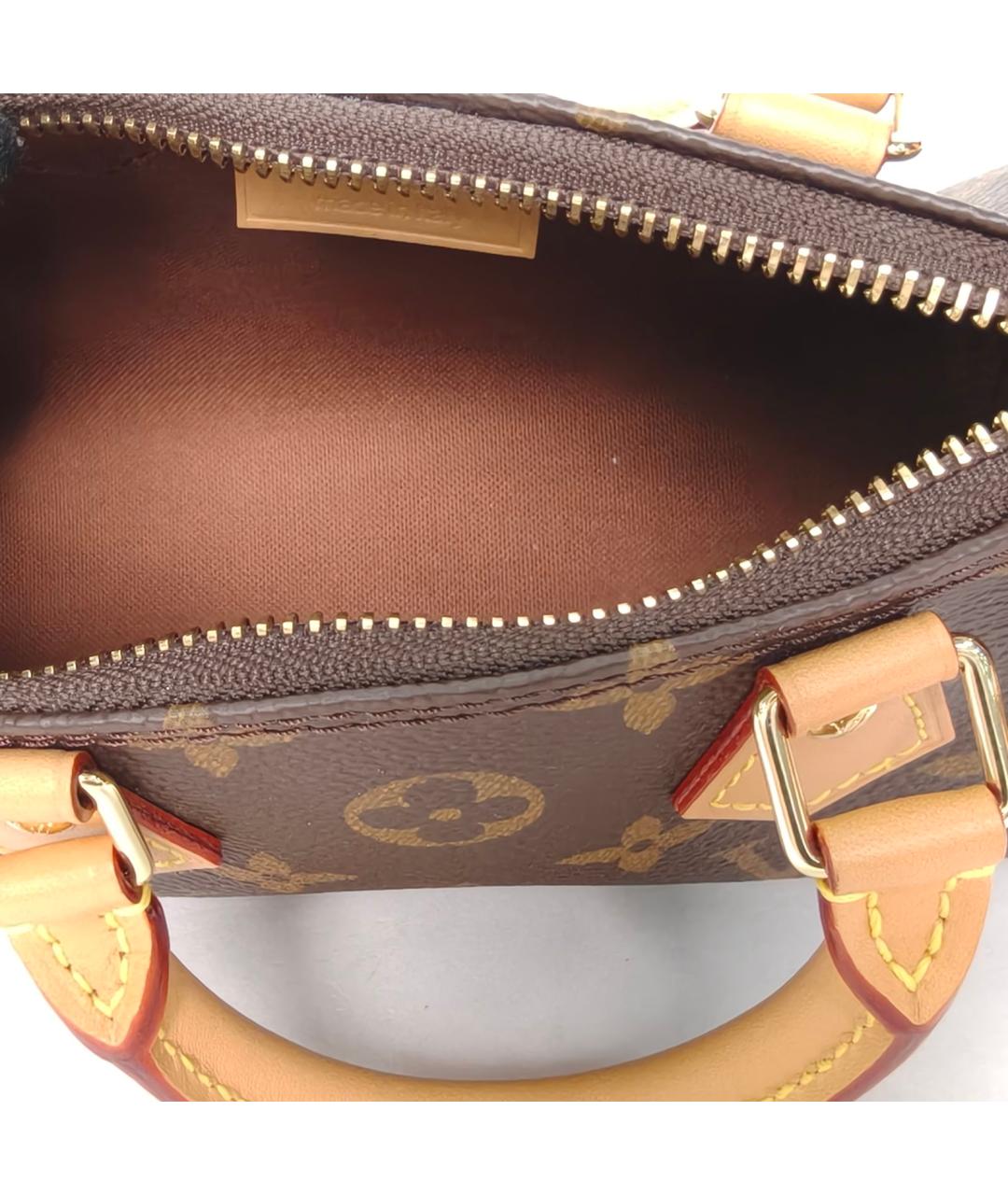 LOUIS VUITTON Коричневая сумка с короткими ручками, фото 7