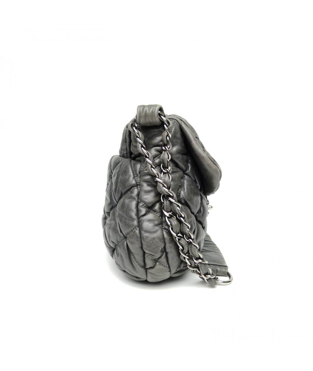 CHANEL Серая сумка через плечо, фото 5