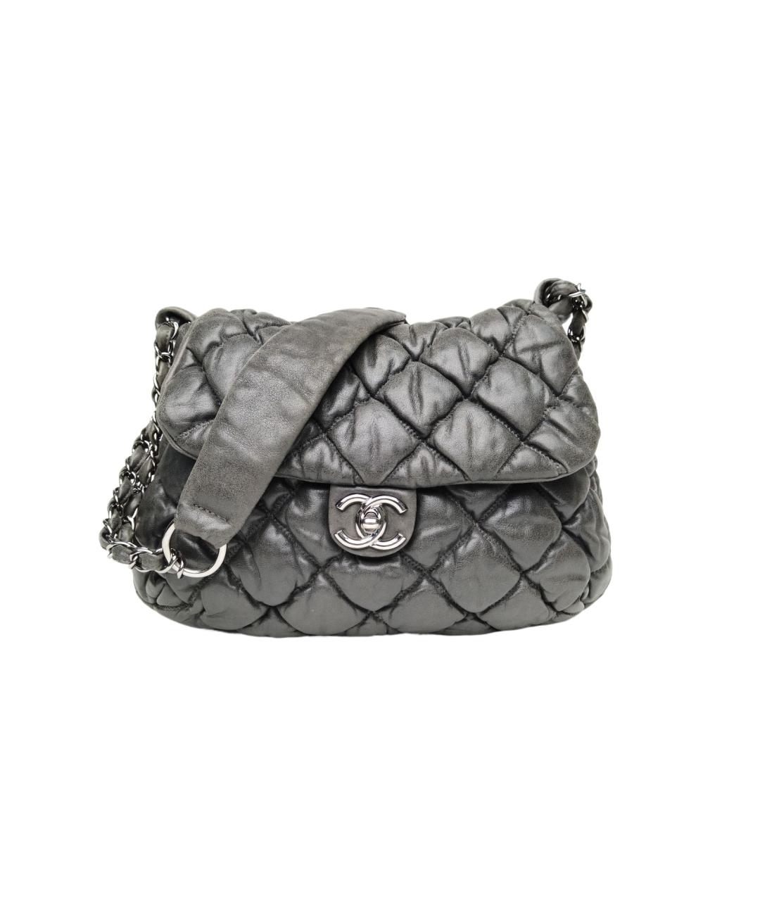 CHANEL Серая сумка через плечо, фото 8