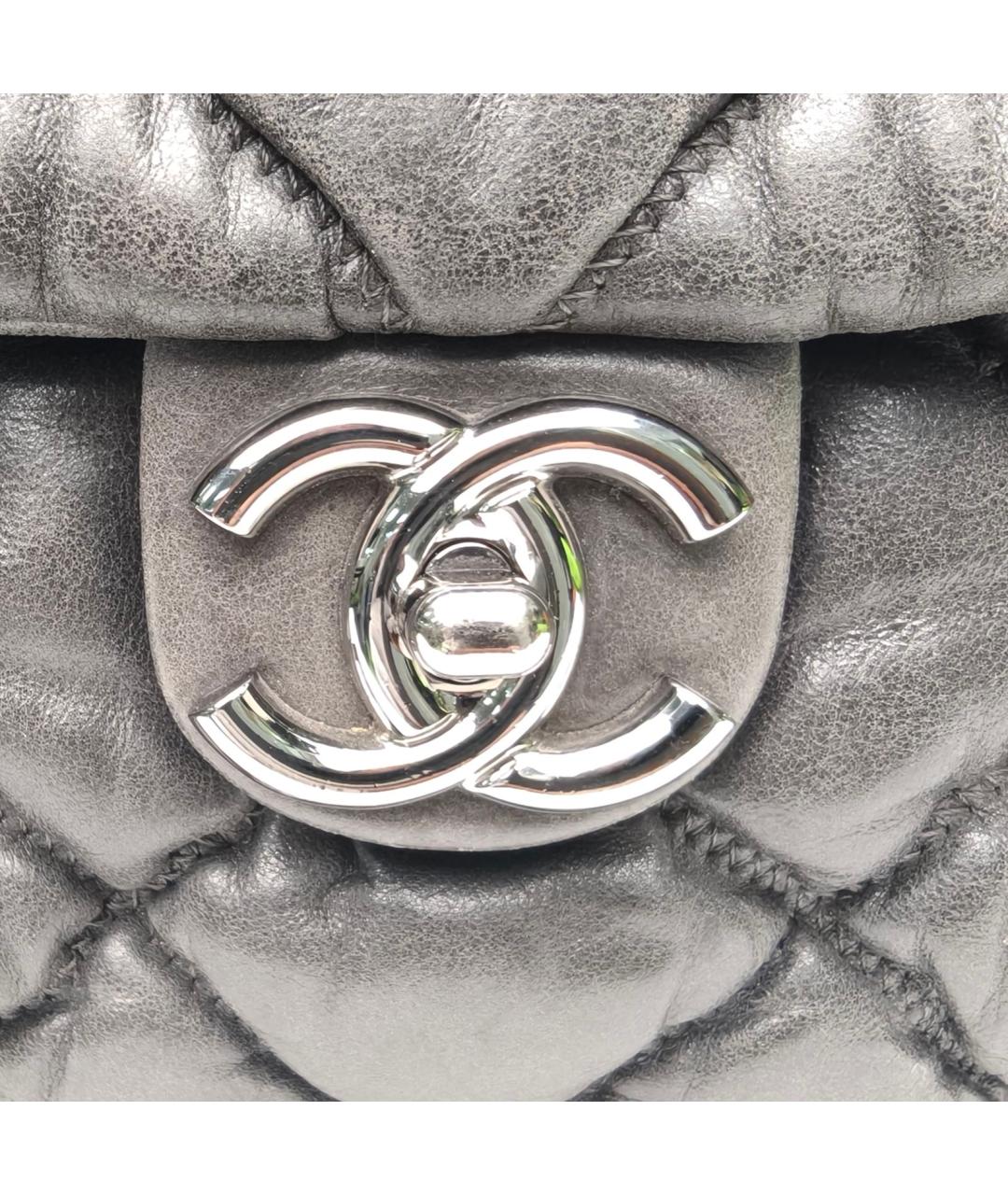 CHANEL Серая сумка через плечо, фото 6