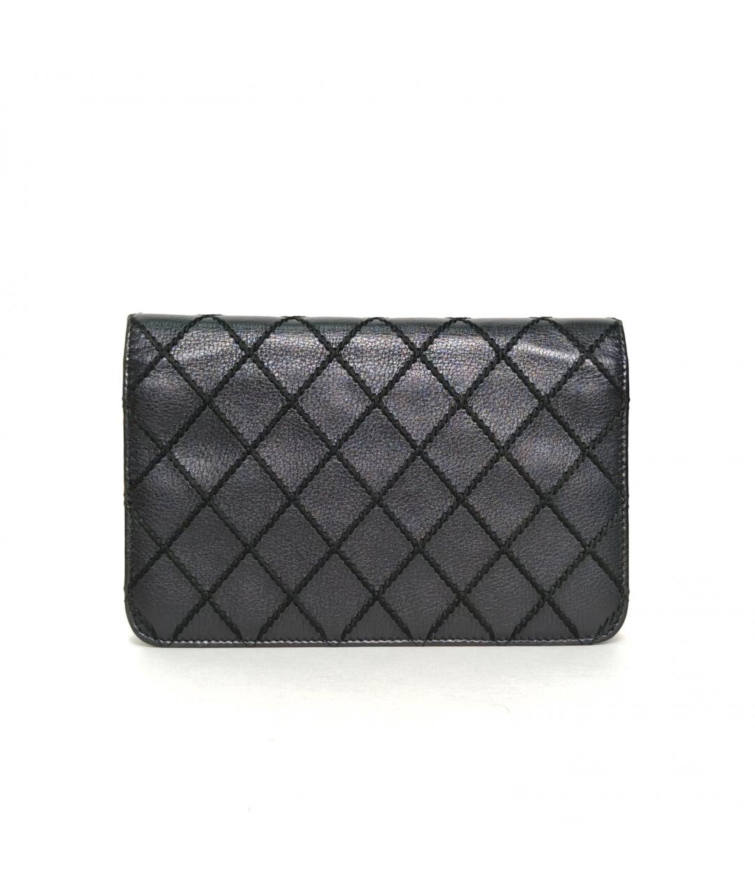 CHANEL Черная кожаная сумка через плечо, фото 4