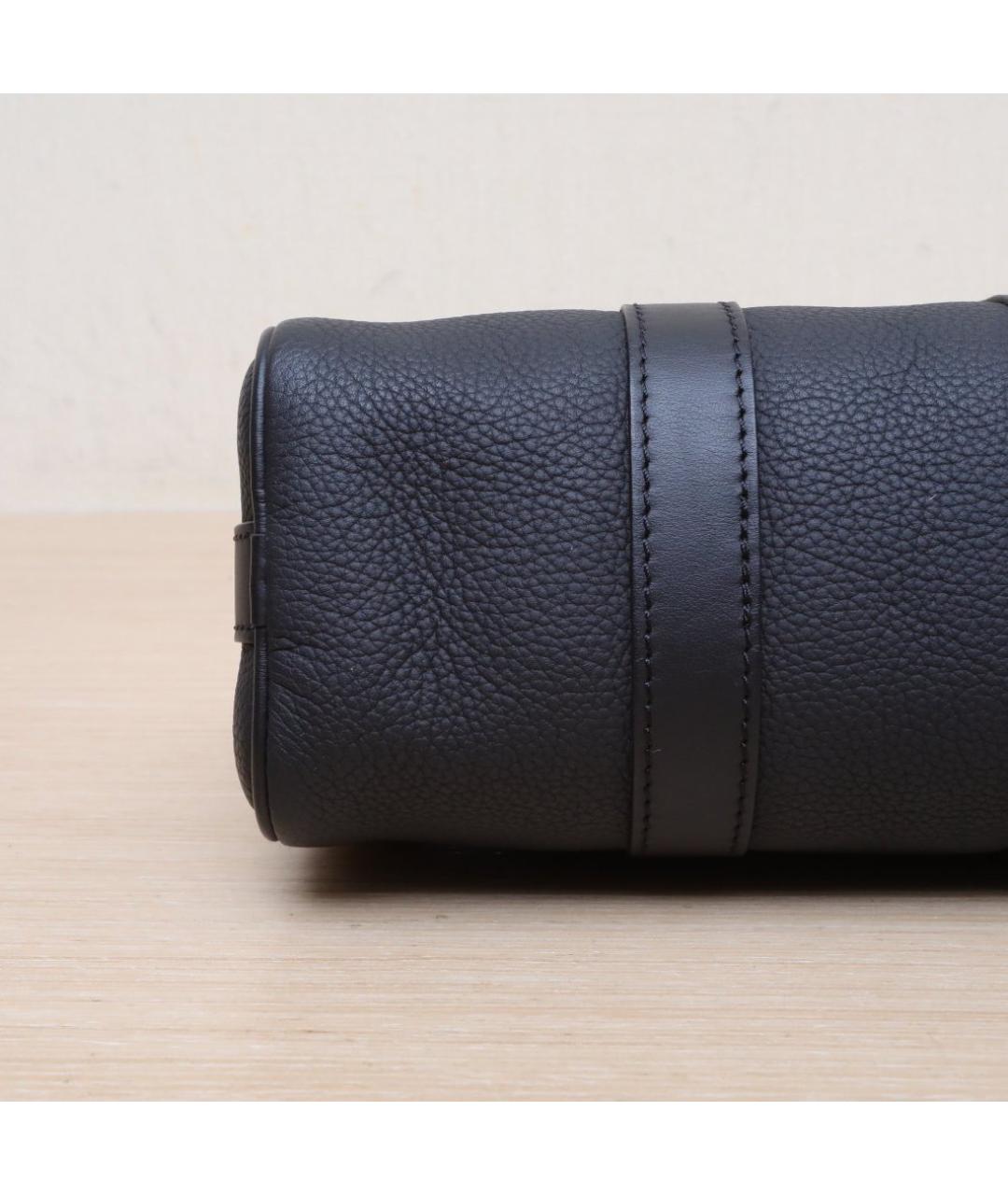 LOUIS VUITTON Черная кожаная дорожная/спортивная сумка, фото 8