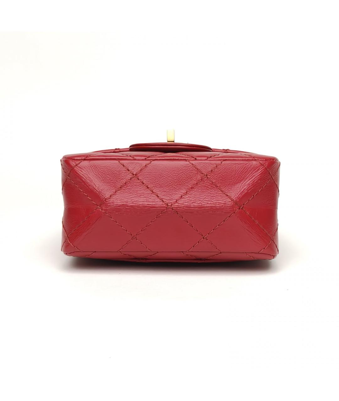 CHANEL Красная кожаная сумка через плечо, фото 6