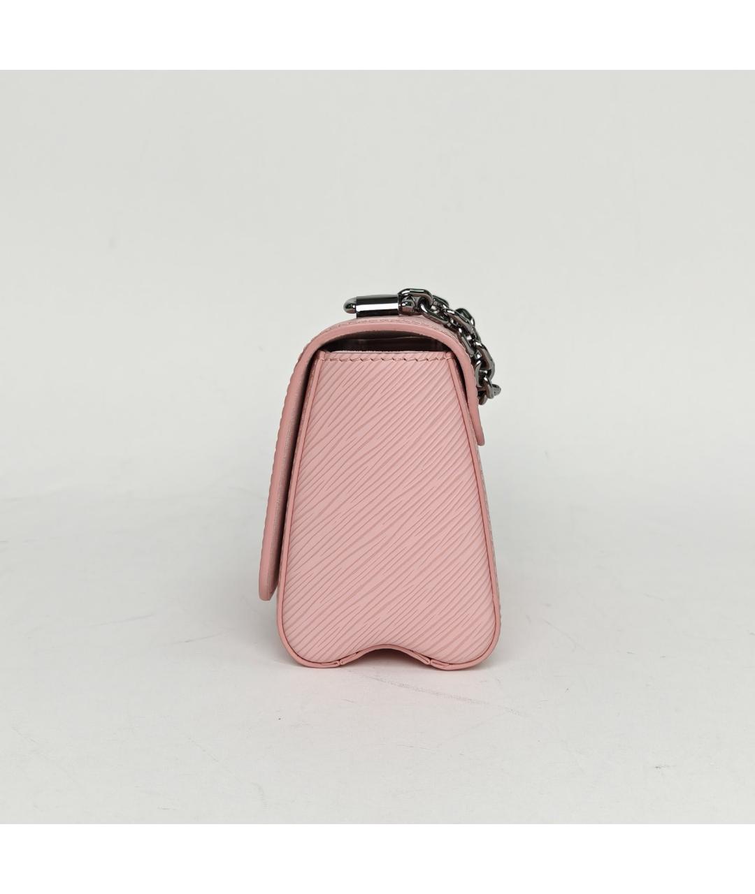 LOUIS VUITTON Розовая кожаная сумка через плечо, фото 3