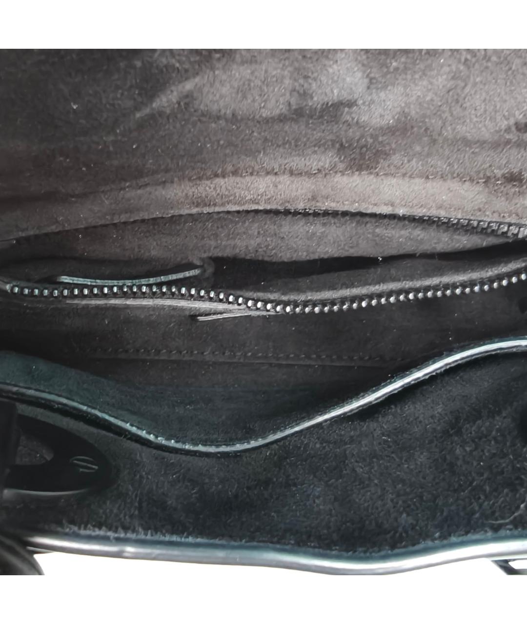 CHRISTIAN DIOR Черная кожаная сумка через плечо, фото 8