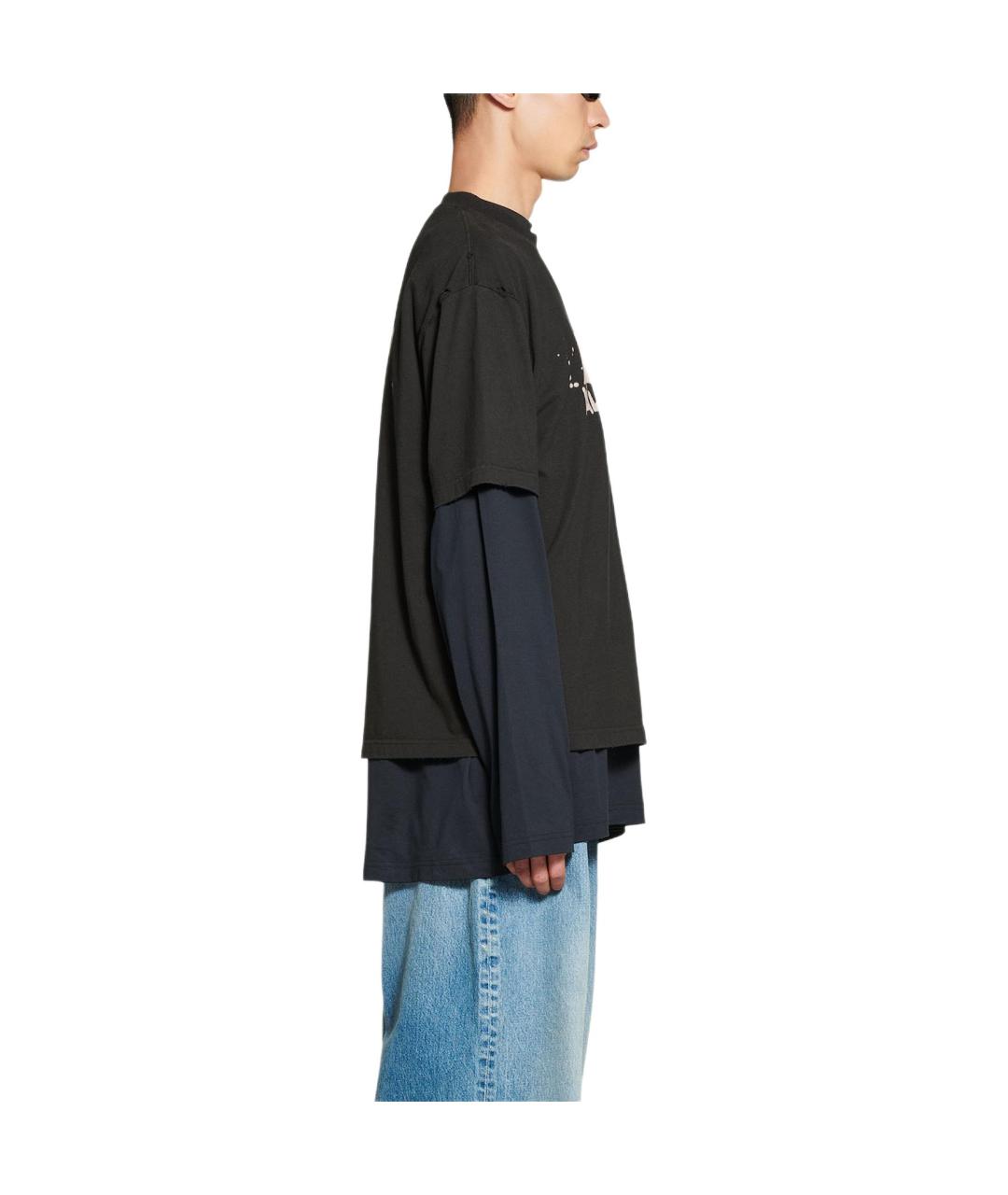 BALENCIAGA Черная футболка, фото 6